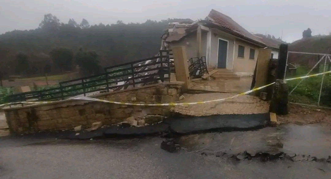 Tragédia fatal: Casa desabou junto ao nó da A7