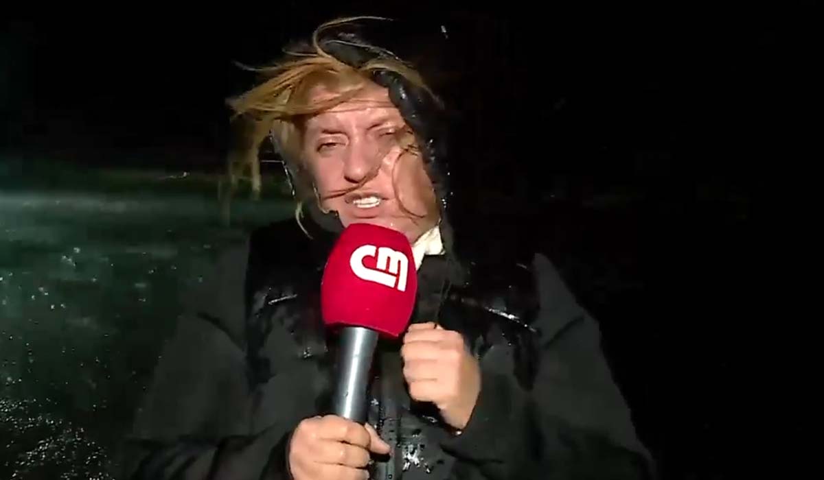 Jornalista Tânia Laranjo passa mal em pleno direto durante a depressão Marta